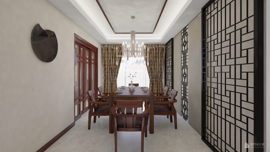 北京市朝阳区富力又一城139平米中式三居