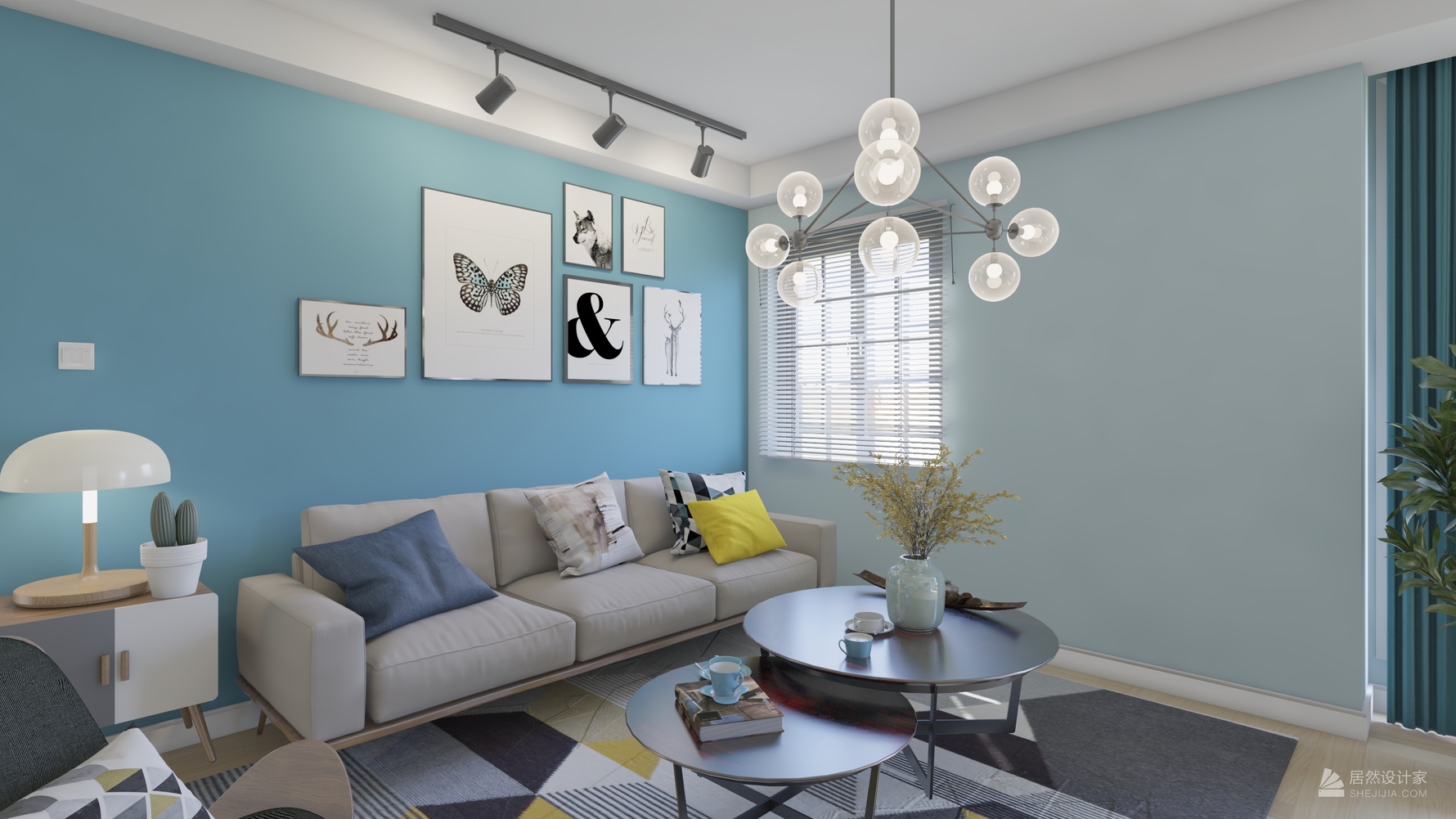 其它风格三室两厅装修设计效果图