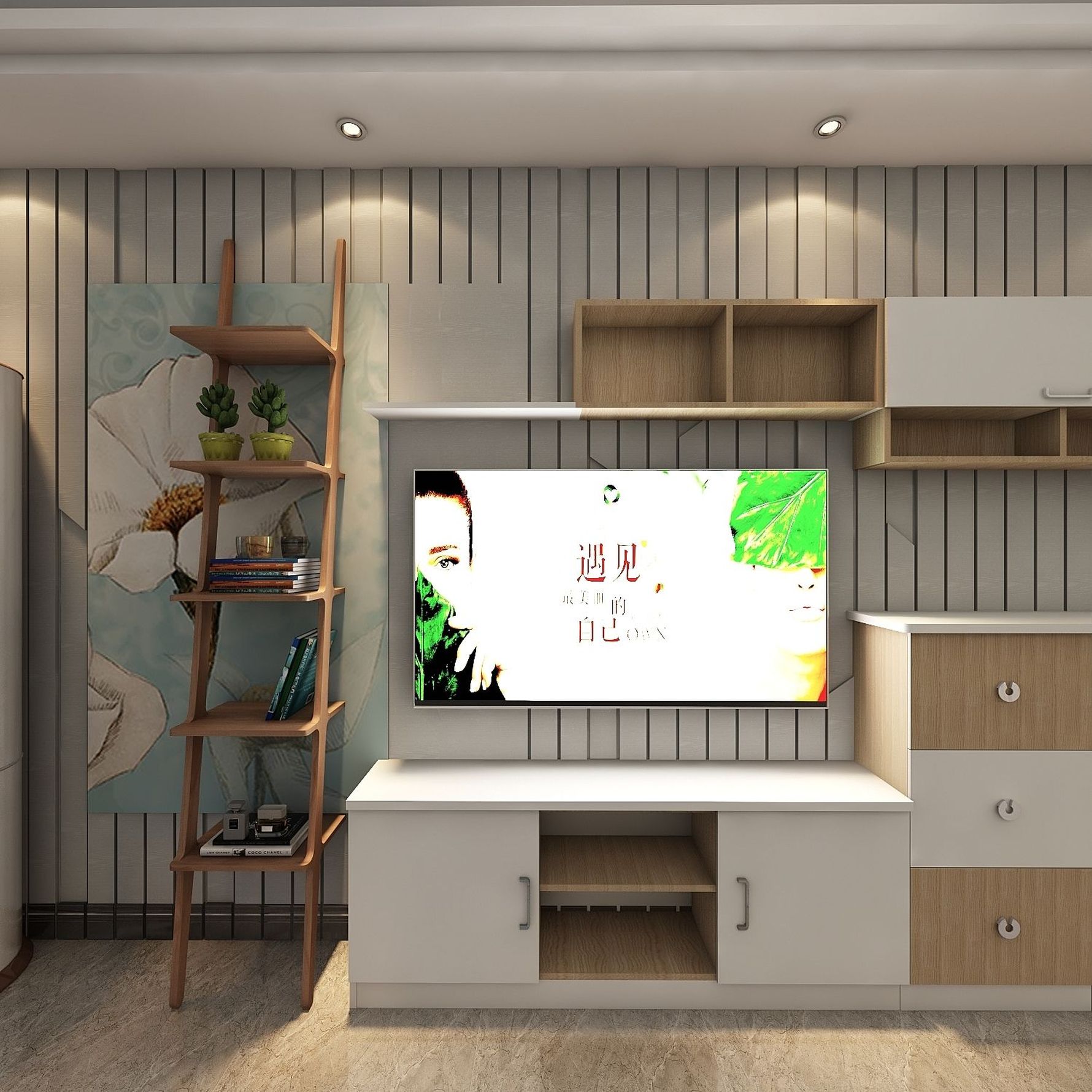 其它风格三室两厅装修设计效果图